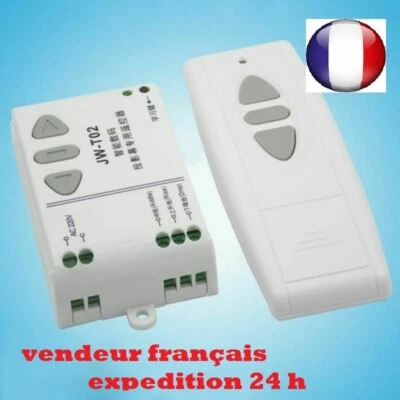 TÉLÉCOMMANDE radio sans fil + RÉCEPTEUR pour volet roulant ou store banne écran - Photo 1/4