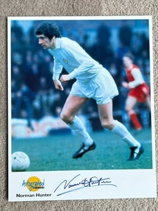 Tarjeta Norman Hunter of Leeds United FC Autografiada Ediciones por Westminster - Imagen 1 de 4