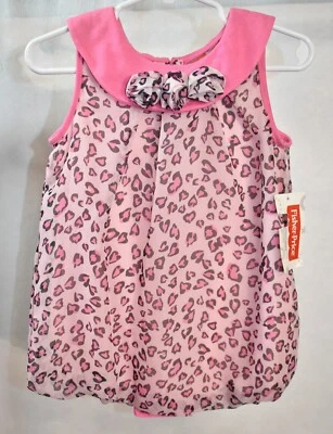 Fisher Price Romper Size 18 Month's Pink Leopard Girl's - Image 1 of 4