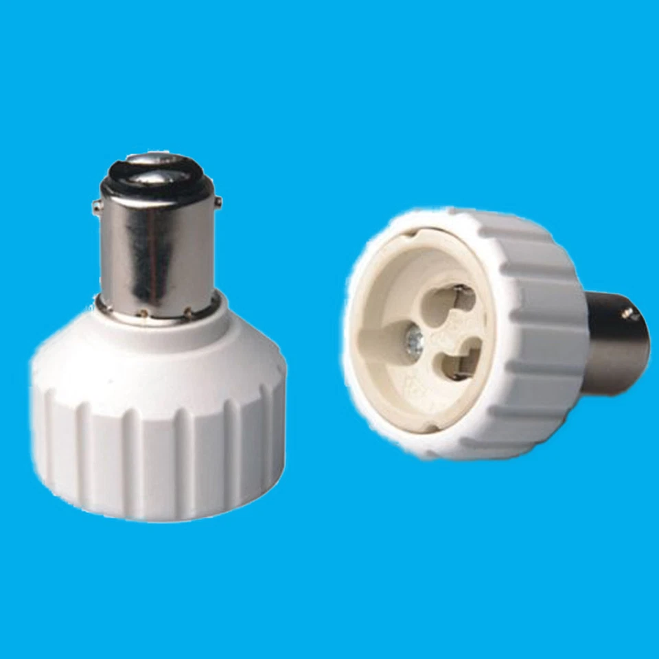 2x Pequeño Bayoneta Sbc B15A GU10 Bombilla Adaptador Lámpara Conversor Hembra - Imagen 1 de 1