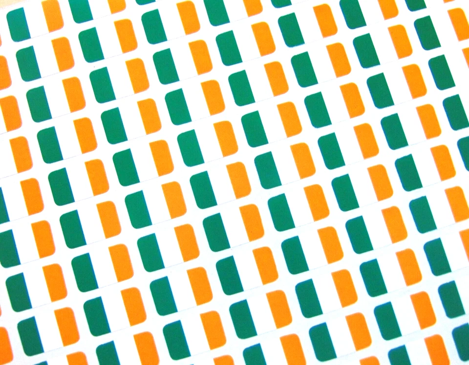 Small Mini 16x10mm Irish Republic of Ireland Plastic Flag Stickers Sticky Labels - Image 1 of 1