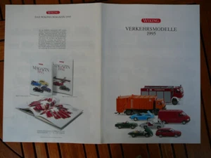 WIKING Falt-Prospekt Automodelle Programm Verkehrsmodelle 1995 1:87 H0 - Bild 1 von 6