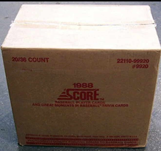 1988 Score Baseball Card Complete Your Set   You Pick 1 - 165 - Image 1 of 1