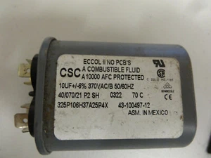 CSC Capacitor 43-100497-12; 10UF, 370VAC, 50/60HZ----"USED" - Picture 1 of 2