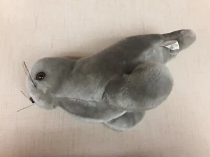 Seal Realistic Grey Vintage Plush Toy - Picture 1 of 6