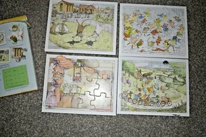ANGELINA BALLERINA'S PUZZLE BOX SET LOTTO DI 4 PUZZLE 12 & 20 pz puzzle - Foto 1 di 10