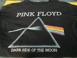  2005 & 2006 used 2 Pink Floyd Dark side of the Moon women Black concert TShirts - Picture 1 of 3
