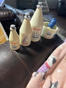 VINTAGE OLD SPICE 2-After Shave, 1-Cologne & Becher mit Pinsel Set LESEN SIEHE FOTOS - Bild 1 von 20