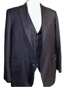 Brioni Jacket 2pc Size R Dark Navy Blue Wool Two Button Secolo 160’s - Picture 1 of 19