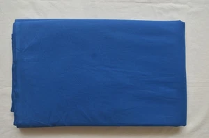 2.5 Yard Royal Blue Solid Plain Material 100%Cotton Fabric ZK-91 - Picture 1 of 12