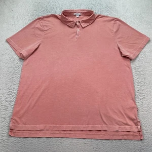 James Perse Sueded Jersey Polo Shirt Men's Size 2XL 5 Cotton USA Made - Picture 1 of 7