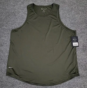 BYLT Tank Top Mens XXL Green Signature Drop Cut Premium Basics Lightweight - Picture 1 of 8