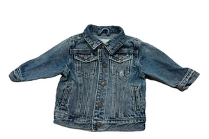 The Children's Place Denim Jean Jacket, Kids 6-9M Long Sleeve Snap Button Unisex - Picture 1 of 3
