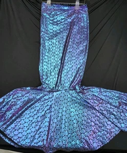 Gonna sirena olografica donna maxi costume lungo piccolo creazioni spettrali - Foto 1 di 9