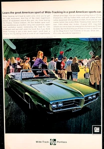 Pontiac Firebird Convertible Original 1968 Vintage Print Ad Wall Art - Picture 1 of 1