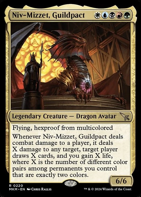 Niv-Mizzet, Guildpact-Murders At Karlov Manor-Regular-220-NM - Image 1 of 1