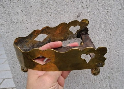 Ancien Support De Fer À Repasser Repose Fer en bronze ou laiton. - Photo 1/4