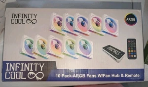 infinity cool 10er Pack ARGB Lüfter mit/Lüfterhub & Fernbedienung - Bild 1 von 2