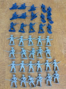 37x Vintage Timpo Plastic American Civil War Toy Soldiers , Unpainted Bundle Lot - Imagen 1 de 9