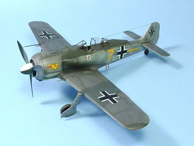 Focke-Wulf Fw 190 A-3 - Tamiya 1/48  - PRO BUILT MODEL - Litografia inclusa - Immagine 1 di 4