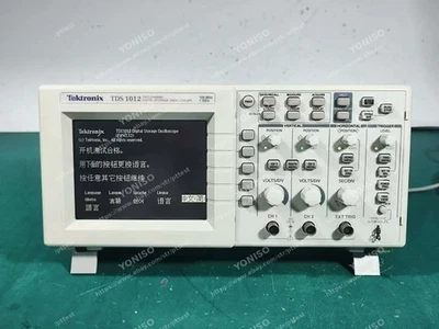 1 PCS Tektronix TDS1012 2 CHANNEL DIGITAL STORAGE OSCILLOSCOPE 100MHz W Probe # - Image 1 of 4