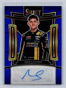2024 Select Racing #S-NSZ Nick Sanchez Signatures Blue Prizm Auto 18/49-NASCAR - Picture 1 of 2