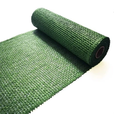 Poly Burlap mesh 10 inches Deco mesh 10 inch Rolls Clearance Burlap 5 Yards G... - Image 1 of 3
