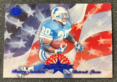 Leaf Football Barry Sanders American All Stars 1996 azul/5000 #16 Detroit Lions Foto 1 de 2
