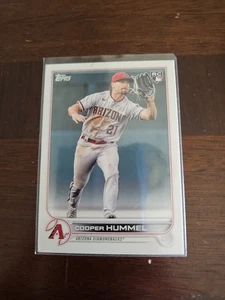 2022 Topps Update Cooper Hummel Rc #US314 Arizona Diamondbacks - Picture 1 of 1