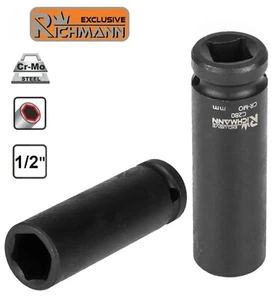 RICHMANN C2808 16mm 1/2" Long Shock Socket, L 78mm Chrome-Molybdenum - Picture 1 of 6