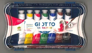 01 CONFEZIONE , DA 07 TUBI TEMPERA EXTRA FINE , PENNELLO INCLUSO ,GIOTTO , - Imagen 1 de 1