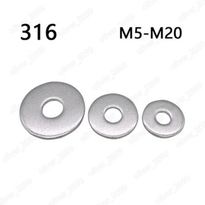 Lavadoras lisas de acero inoxidable 316 serie extra grande producto grado C M5 - M20 - Imagen 1 de 6