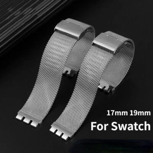 Milanaise Mesh Armband für Swatch Uhrenarmband 17 mm 19 mm Edelstahlarmband - Bild 1 von 11