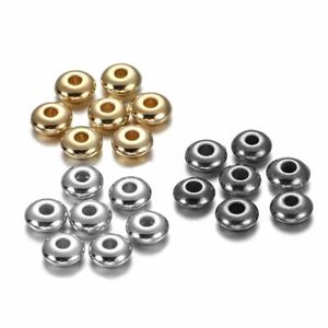 Flat Round Spacer Wheel Beads For DIY Jewelry Making Crafts 200-400 Pieces / Lot