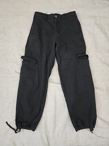 Old Navy Damen Gr. XS dunkelgrau/schwarz Cargo Kordelzug Hose L9#12 - Bild 1 von 7