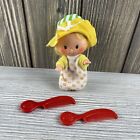 Vintage 1979 Strawberry Shortcake Baby Butter Cookie Doll & 2 Red Hair Comb