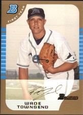 2005 (DEVIL RAYS) Bowman Draft Gold #107 Wade Townsend FY