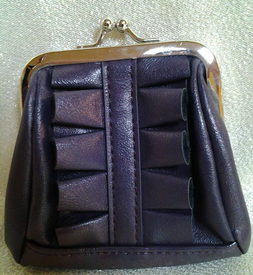 Monedero Miche Monedero Cambio Monedero Púrpura Kari Plata Herrajes Nuevo con Etiquetas Foto 1 de 1