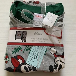 NWT DISNEY KID'S PAJAMA SET PJs SIZE 5, MICKEY & MINNIE Christmas Holiday - Picture 1 of 4