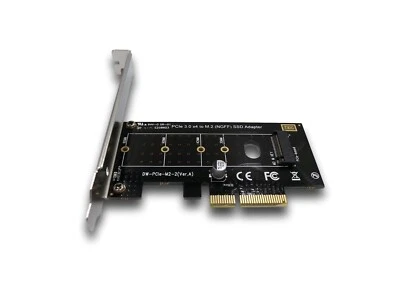 M.2 SSD (NGFF) auf PCIe 3.0 x4 SSD Adapter Slot Slotblech Karte Card #220