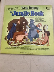 12" Vinyl Record LP - 1967 Walt Disney's THE JUNGLE BOOK Story & Music - EX - Picture 1 of 6