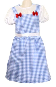 Kid's Size 7-9 Wizard Of Oz Dorothy Gale Halloween Bookweek Costume Dress - Picture 1 of 6