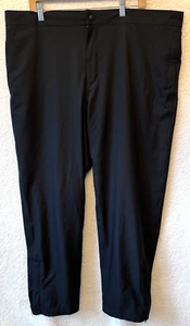 WALTER HAGEN Golf Pants Sz XXL Mens Black Elastic Waist Zipper Leg Rain - Picture 1 of 10