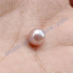 One Piece 6-7mm South Sea Lavender Loose Pearl Half Drilled Using in Many Ways - Picture 1 of 8