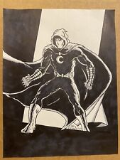 Original Moon Knight 8.5x11 Drawing Inked By Nate Rosado