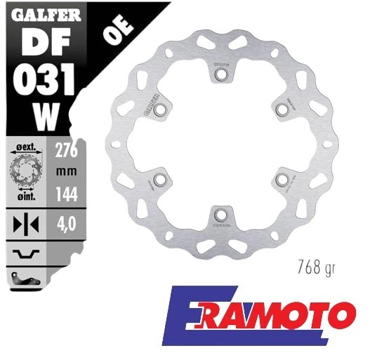 Galfer Disque De Frein Wave 276x4mm Avant Pour Daelim Daystar VL 125Z F1 Plus 14 - Photo 1/4