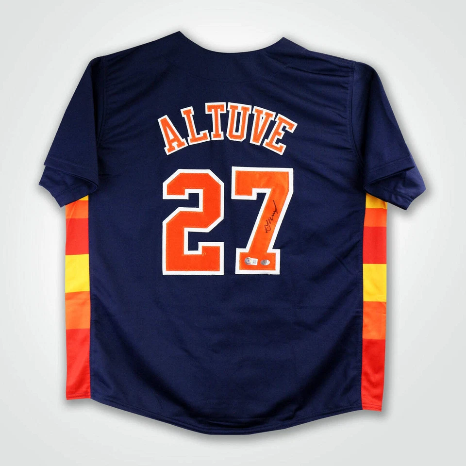 Jose Altuve Signed Pro-Style Baseball Jersey - Image 1 of 3