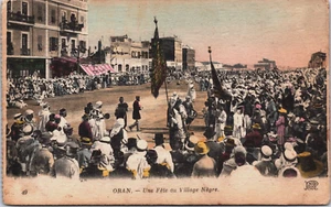 Postal de colección Argelia Oran Une Fete au Village Negre B165 - Imagen 1 de 2