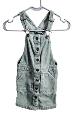 Vestido de pana verde Osh Kosh para niñas Foto 1 de 4