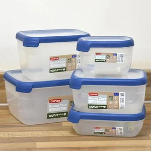 Rectangle Food Storage Container Curver Grand Chef Eco Line Clear 100% Recycled - Picture 1 of 6